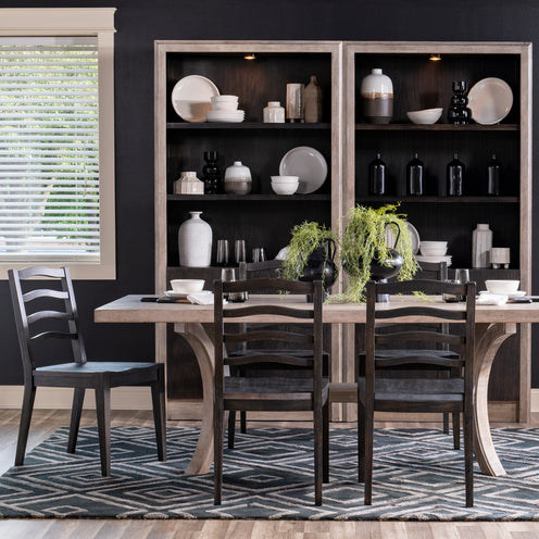 Halifax Trestle Table and 4 Ladderback Chairs